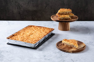 Raspberry & Coconut Slice Traybake - single tray