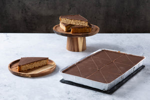 Chocolate Topped Flapjack Traybake - single tray