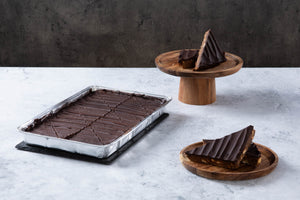 Double Fudge Traybake - single tray